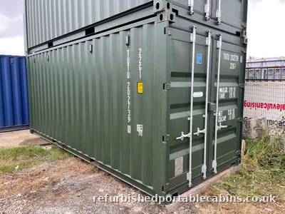 Steel shipping container before conversion