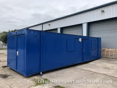 Refurbished portable cabins for sale at our Manchester yard