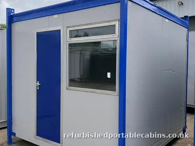 Secure steel site cabin